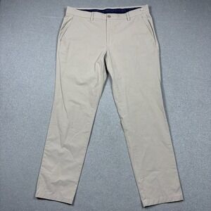 Vineyard Vines Performance Chino Pants Mens 36x32 Beige Nylon Blend